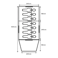 Turbo Plus Tent 240 -AU Outdoor Equipment Shop TURBOPLUS240 Floor