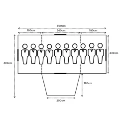Turbo Lite Twin Tent 240 -AU Outdoor Equipment Shop TurboLiteTwinTent240 Floorplan