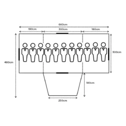 Turbo Lite Twin Tent 300 -AU Outdoor Equipment Shop TurboLiteTwinTent300 Floorplan