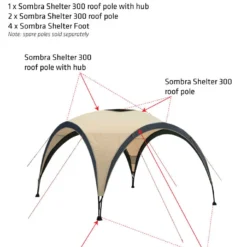 Sombra Shelter 300 Roof Pole